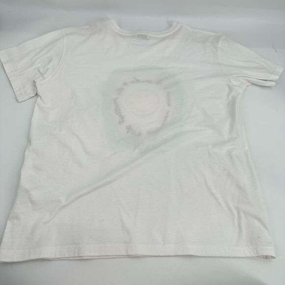 SANDRO Smiley-face Print T-shirt In White Size Medium - Picture 6 of 9